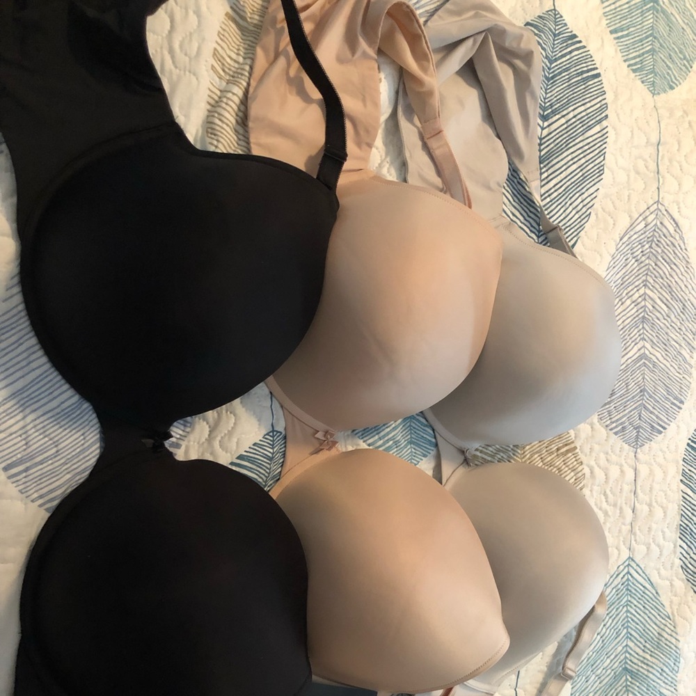 Torrid set of 3 360 smoothing push-up plunge bra